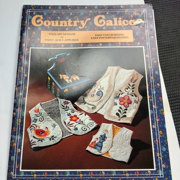 Country Calico: Folk Art Designs to Paint, Quilt, Applique Quilting Painting - Picture 1 of 5